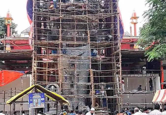 Khairatabad Ganesh idol 70ft for 70th year