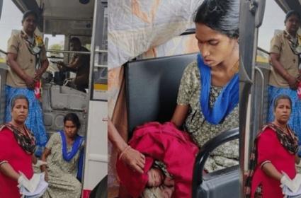 Heroic Birth Aboard Telangana RTC Bus