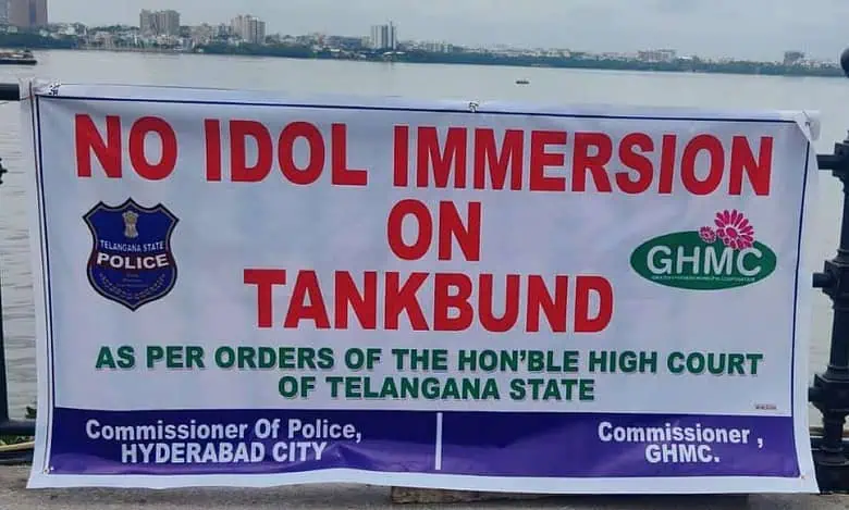 No idol immersion at Tank Bund says police