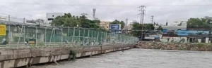 water levels of the Musi River,