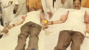 BJP leader fakes blood donation