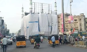 Mosques Covered for Ganesh Processions