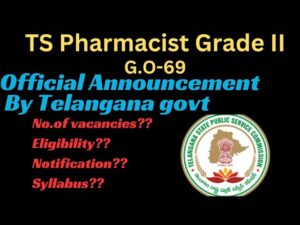 Telangana Pharmacist Grade 2 jobs