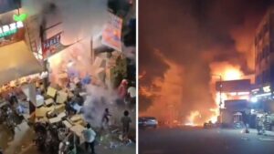 Huge Fire at Hyderabad Cracker Shop