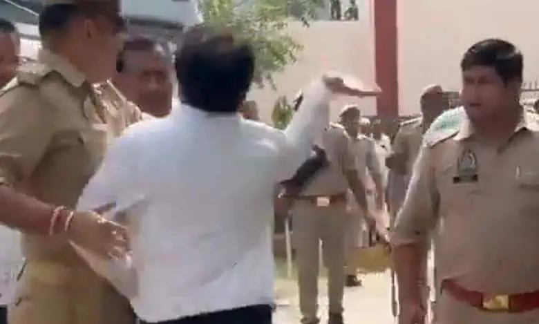 BJP MLA Slapped in Public Clash
