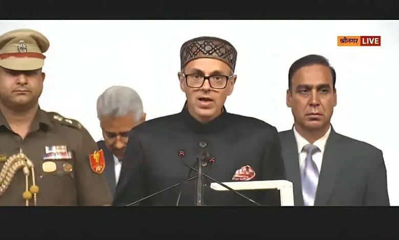 Omar Abdullah sworn in as JK CM