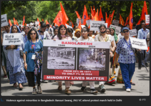 India Flags Bangladesh Temple Attacks