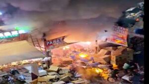 Huge Fire at Hyderabad Cracker Shop