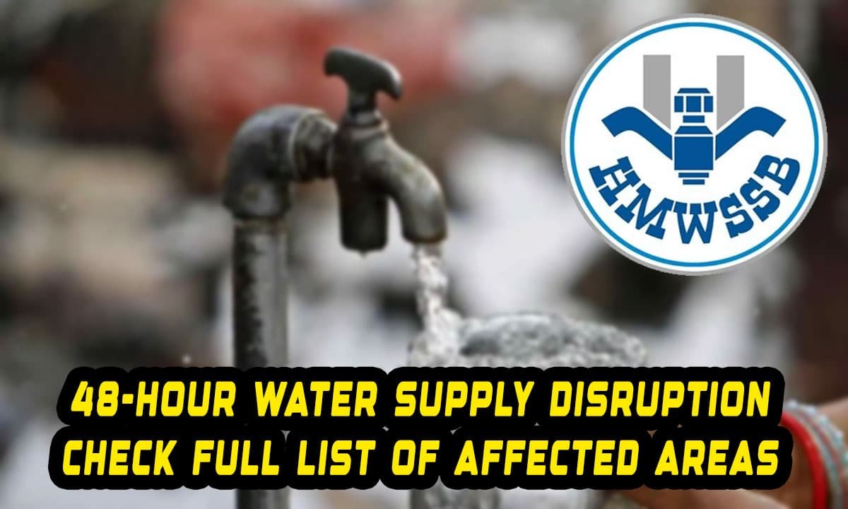 Hyderabad Water Supply Disruption Alert