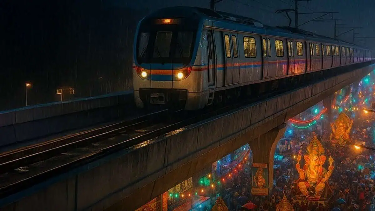 Hyderabad Metro Extends Ganesh Timings