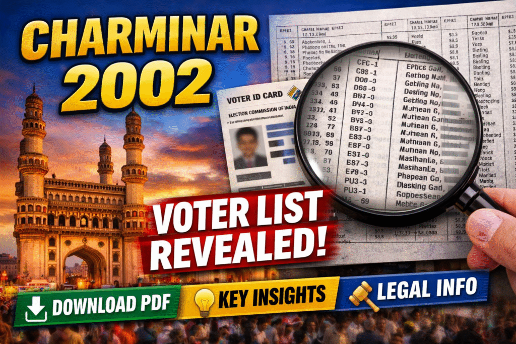 Charminar 2002 Voter List Revealed
