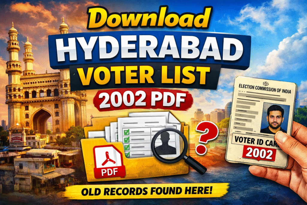 Hyderabad voter list 2002 PDF