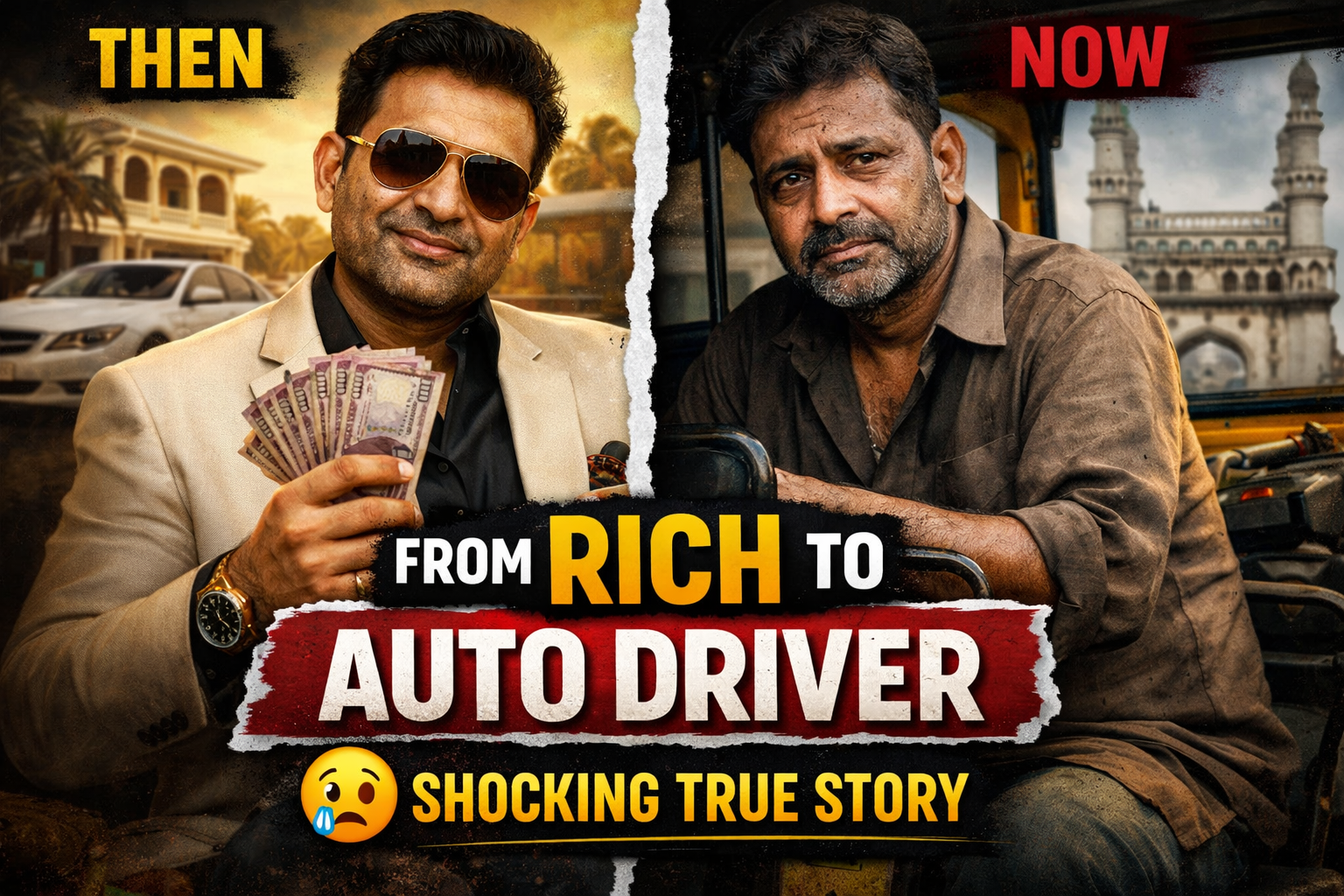 rich man auto driver hyderabad story