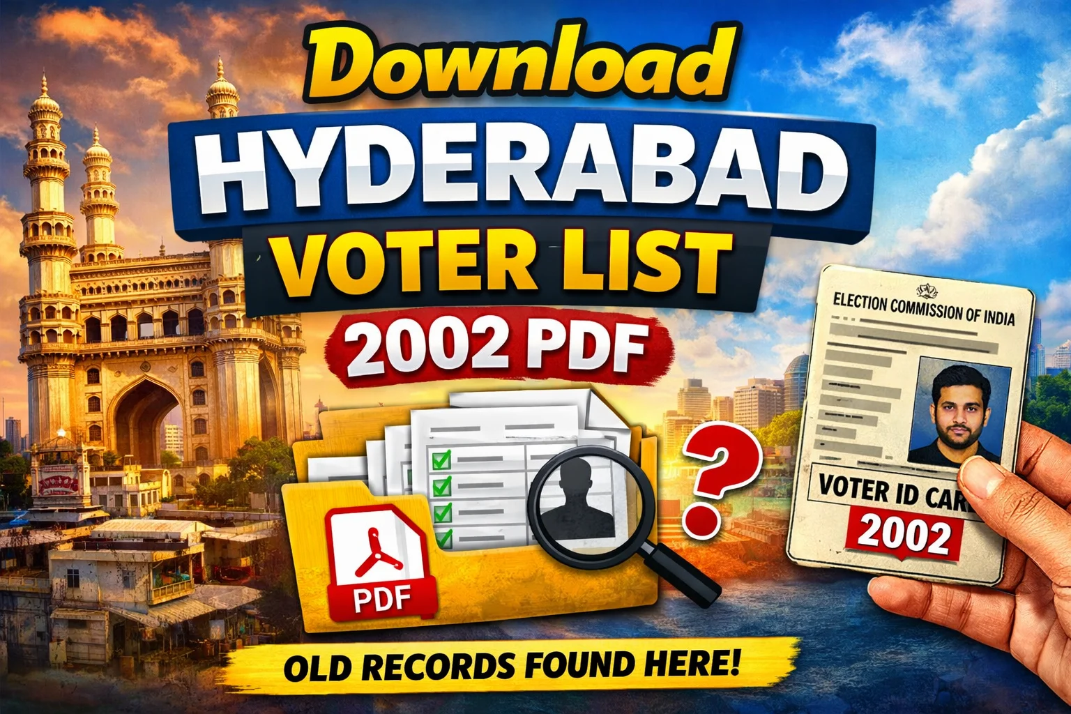Hyderabad voter list 2002 PDF